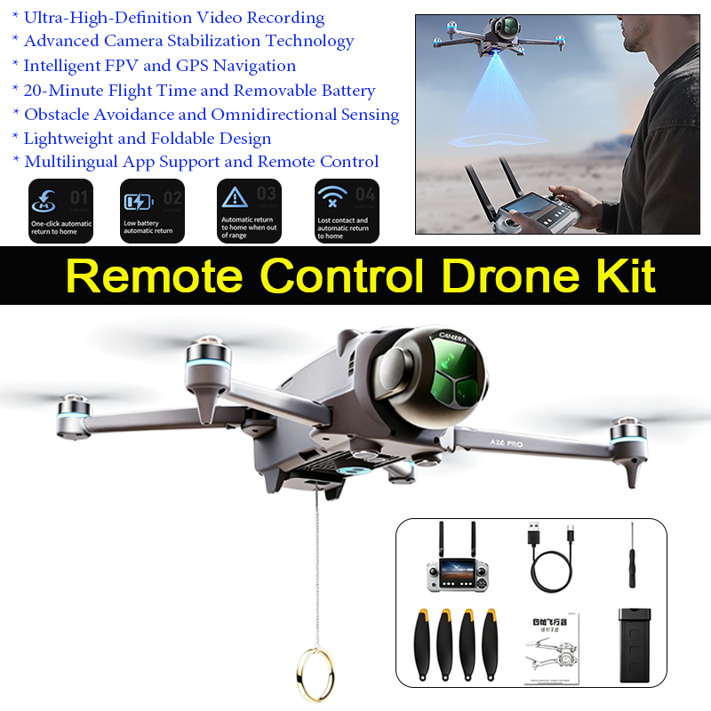 A26 Pro GPS Drone with 4.5-inc - Drone Gps Mount 评论和价格