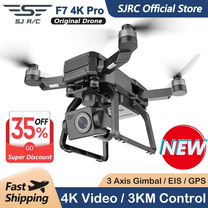 SJRC F7 4K PRO Camera Drone GP - Drone Gimbal 评论和价格